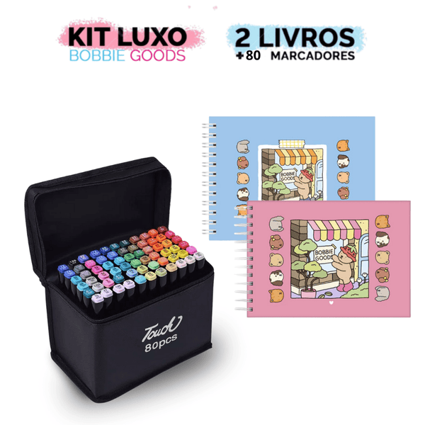 Kit Livros Bobbie Goods + Canetas Touch